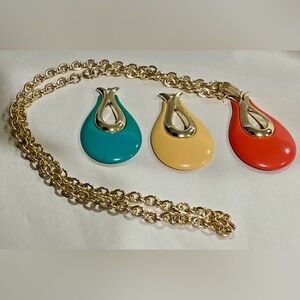 Sarah Coventry Vintage 1970s 3-In-1 Interchangeable Necklace 26"